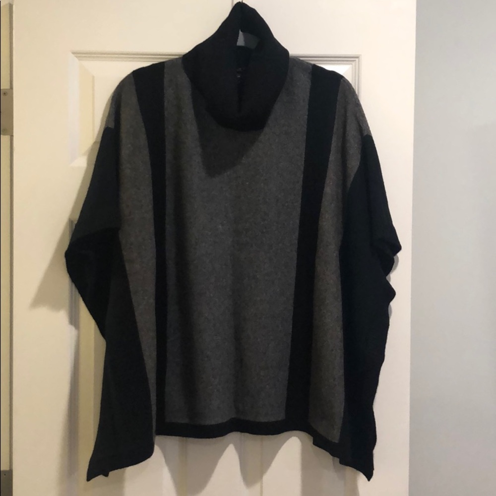 TAHARI Turtleneck Poncho